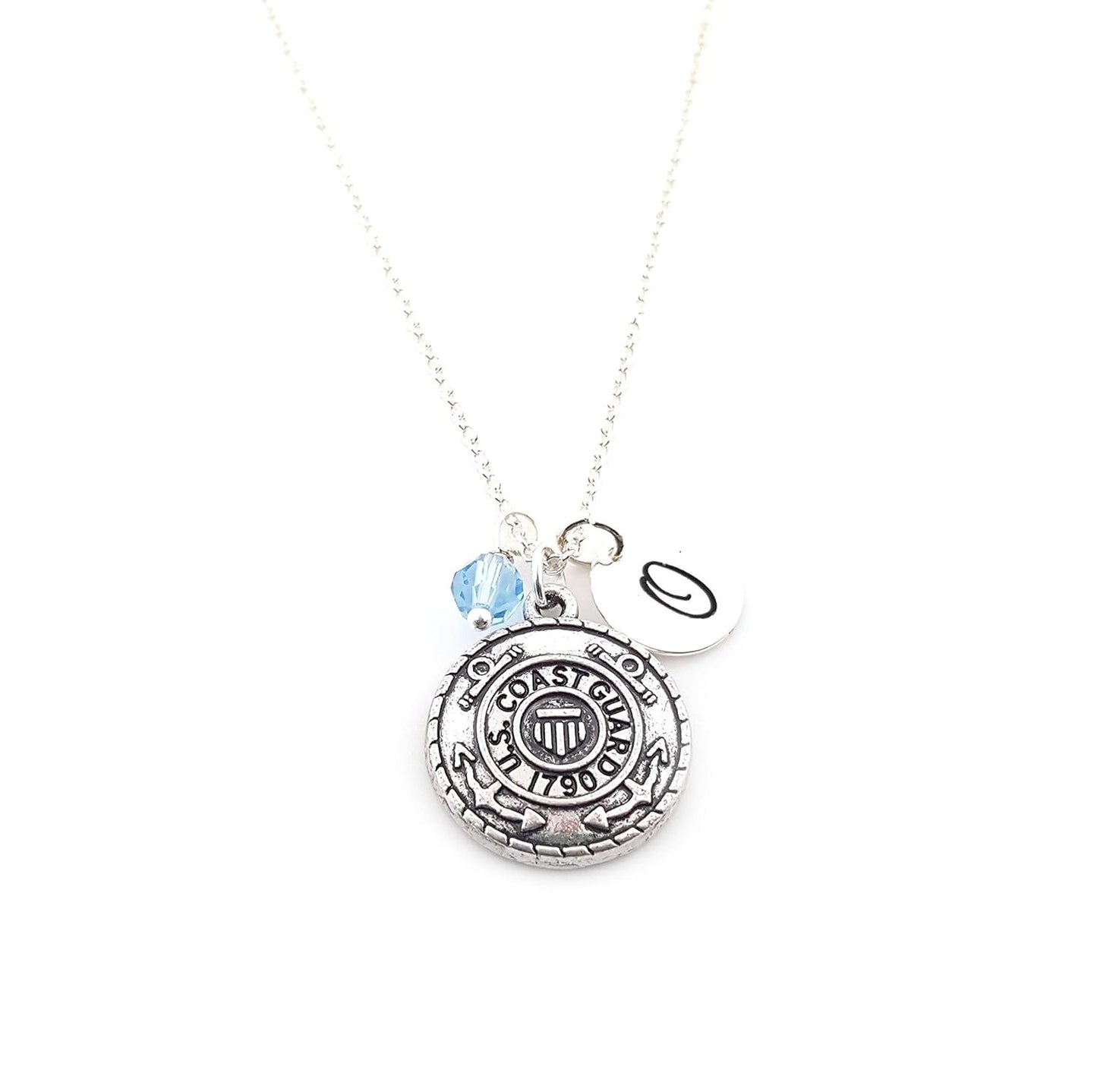 Coast Guard Charm Necklace – Personalized Sterling Silver