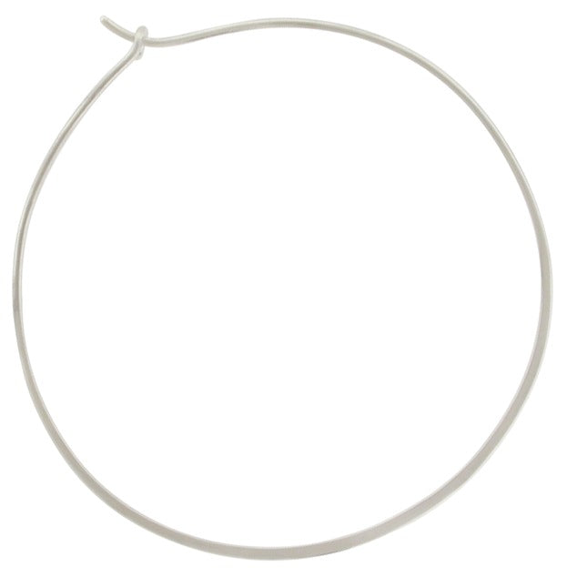Sterling Silver Hammered Circle Hoop Earrings – Extra Large 50mm Statement Hoops