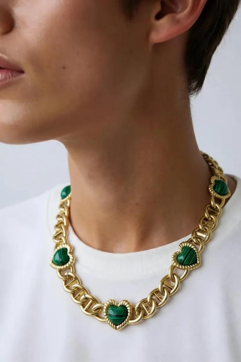 Sloan Heart Necklace Four Colors Available