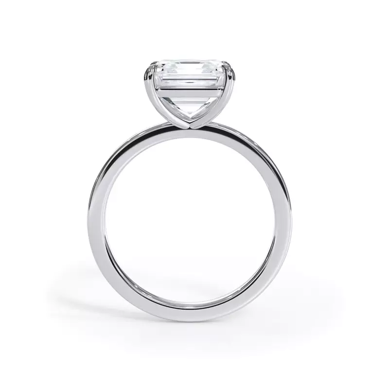 2.00 CTW AGI Certified Lab Grown Diamond Solitaire Engagement Ring – G-VS Clarity, 14K White Gold