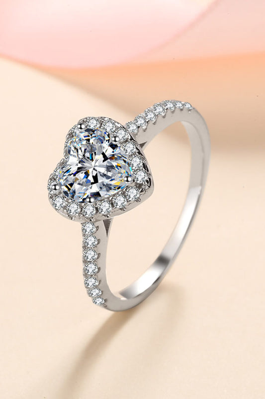 1 Carat Sparkala™ Heart-Shaped Ring