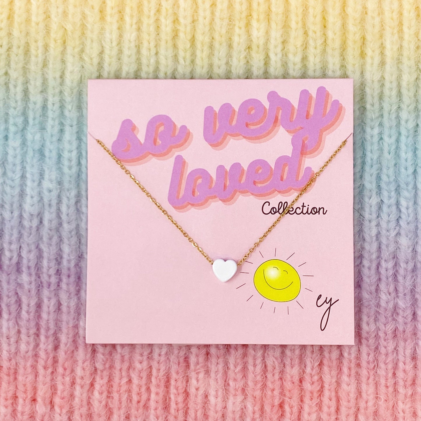 So Very Loved Heart Necklace – Waterproof Gold Chain