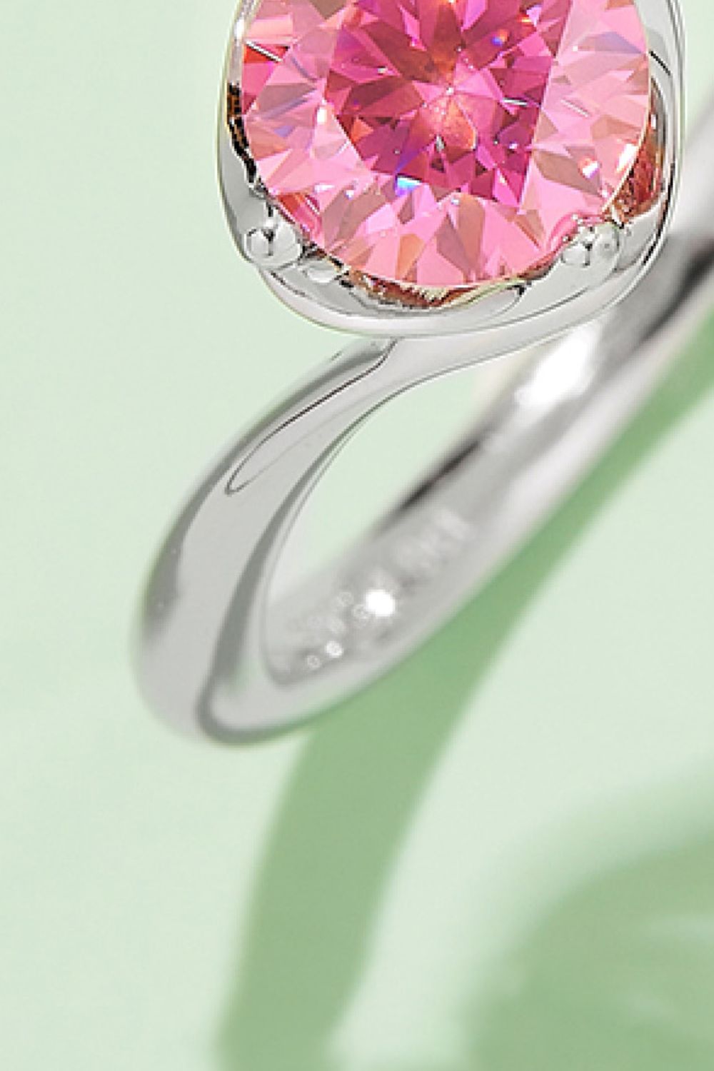 1 Carat Brilliant Round Cut Sparkala™ Platinum Over Pure Sterling Silver Solitaire Ring (Yellow, Pink, or Blue)