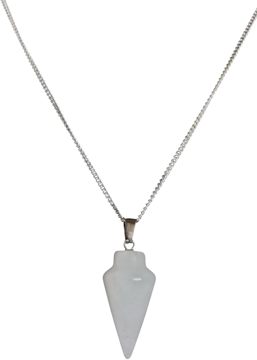 925 Silver Handmade Natural Gemstone Dowsing Pendulum or Pendulum Necklace: Multiple Stones Available