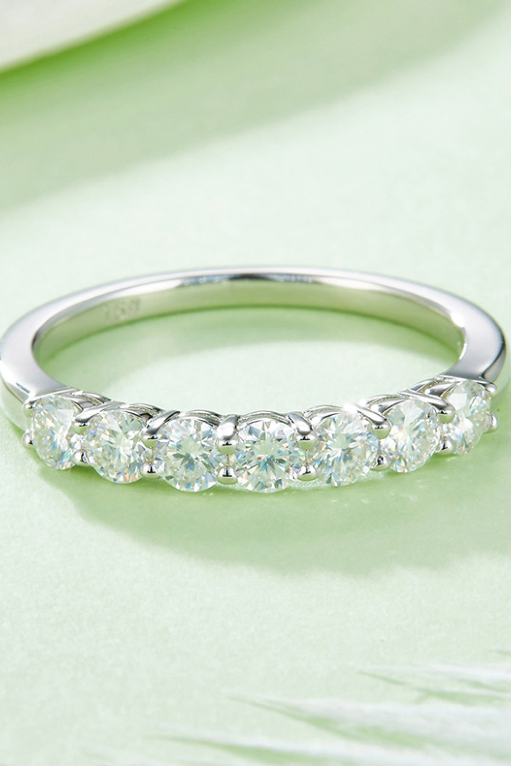 Sparkala™ Platinum-Plated Half-Eternity Ring