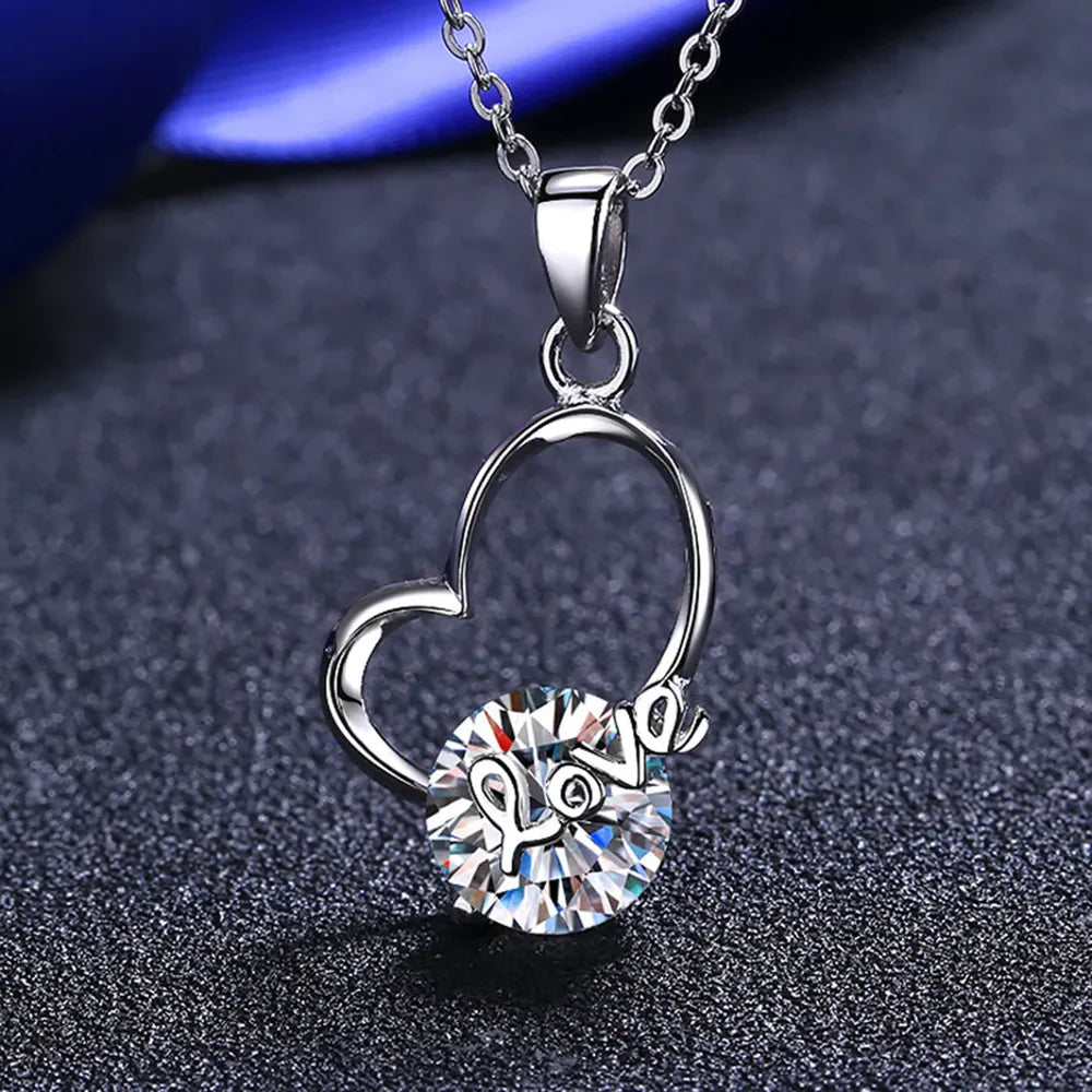 2 Carat Sparkala™ Heart 925 Sterling Silver Necklace