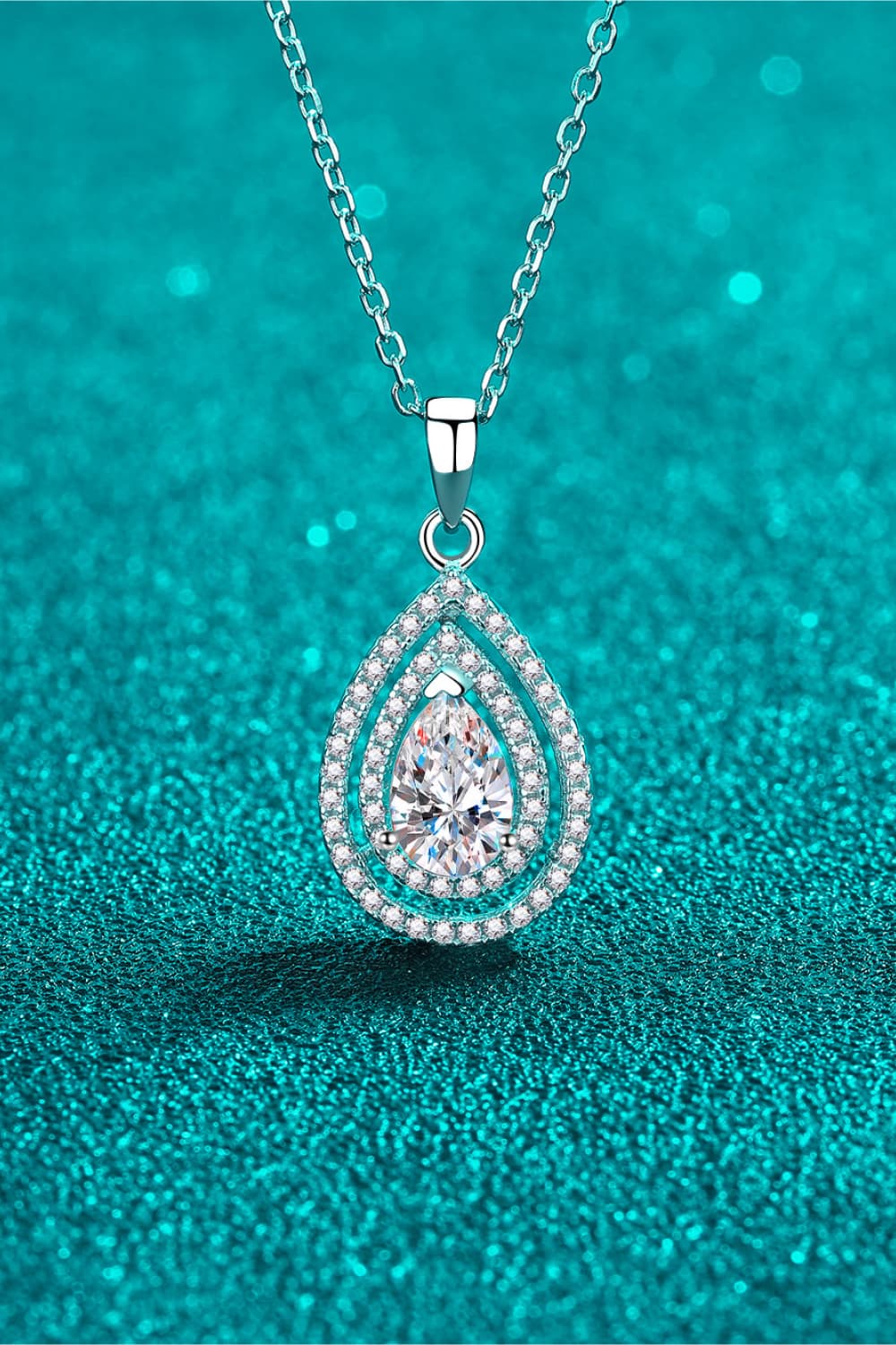 1 Carat Sparkala™ Teardrop Pendant Necklace