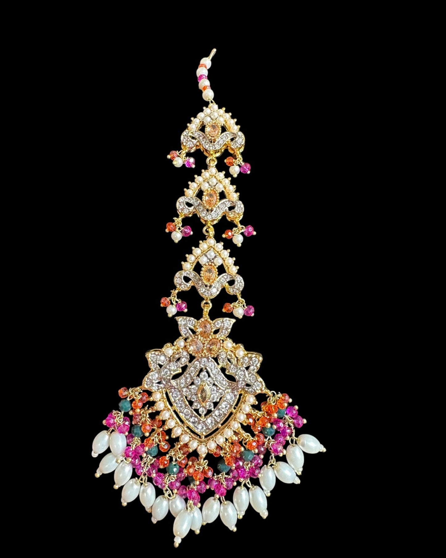 BR487 MAHAM  bridal set in MULTICOLOR ( READY TO SHIP  )