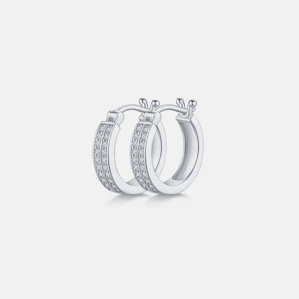 Sparkala™ 925 Sterling Silver Huggie Earrings
