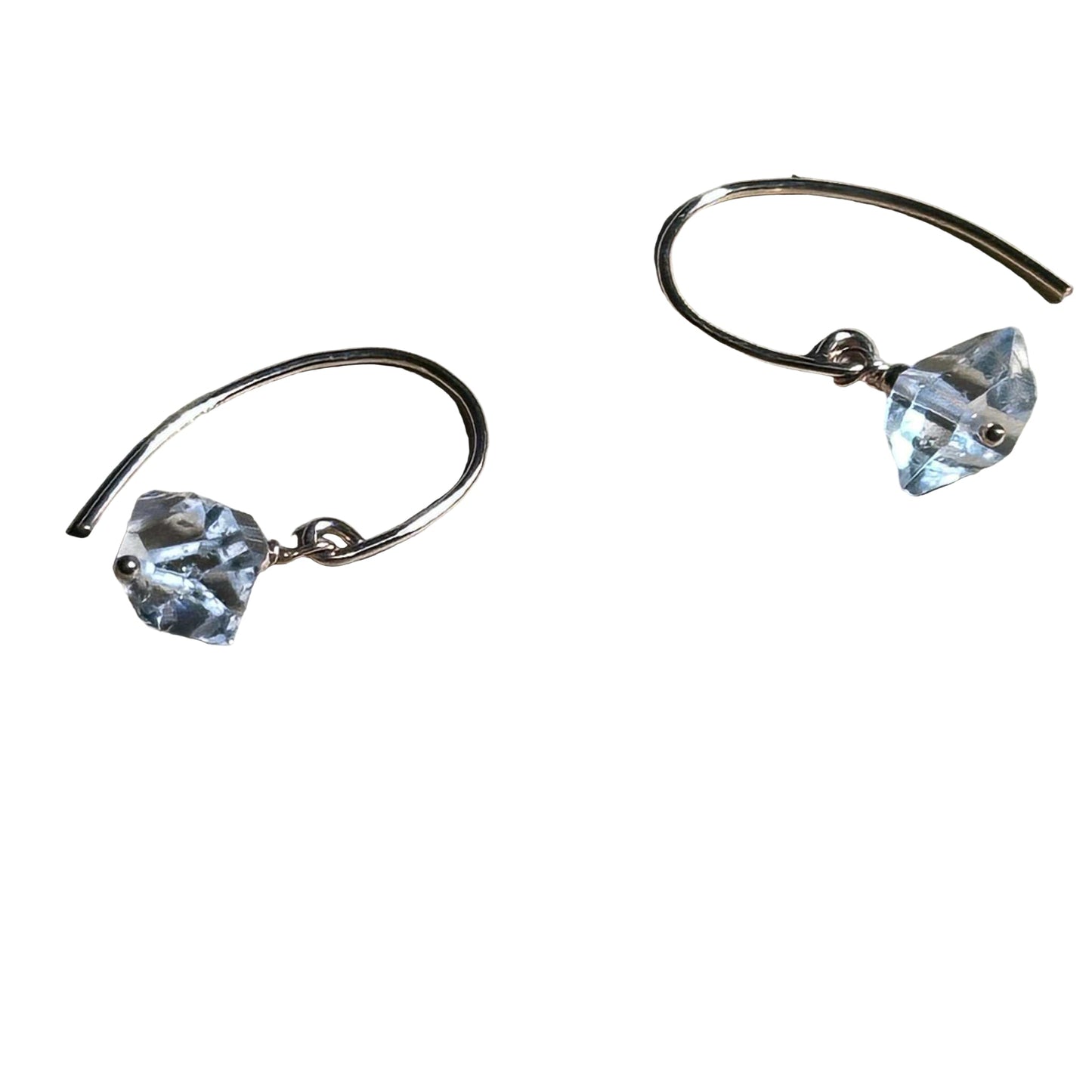 Herkimer Bertoni Dangle Earrings - Rose Gold Filled Sterling Silver