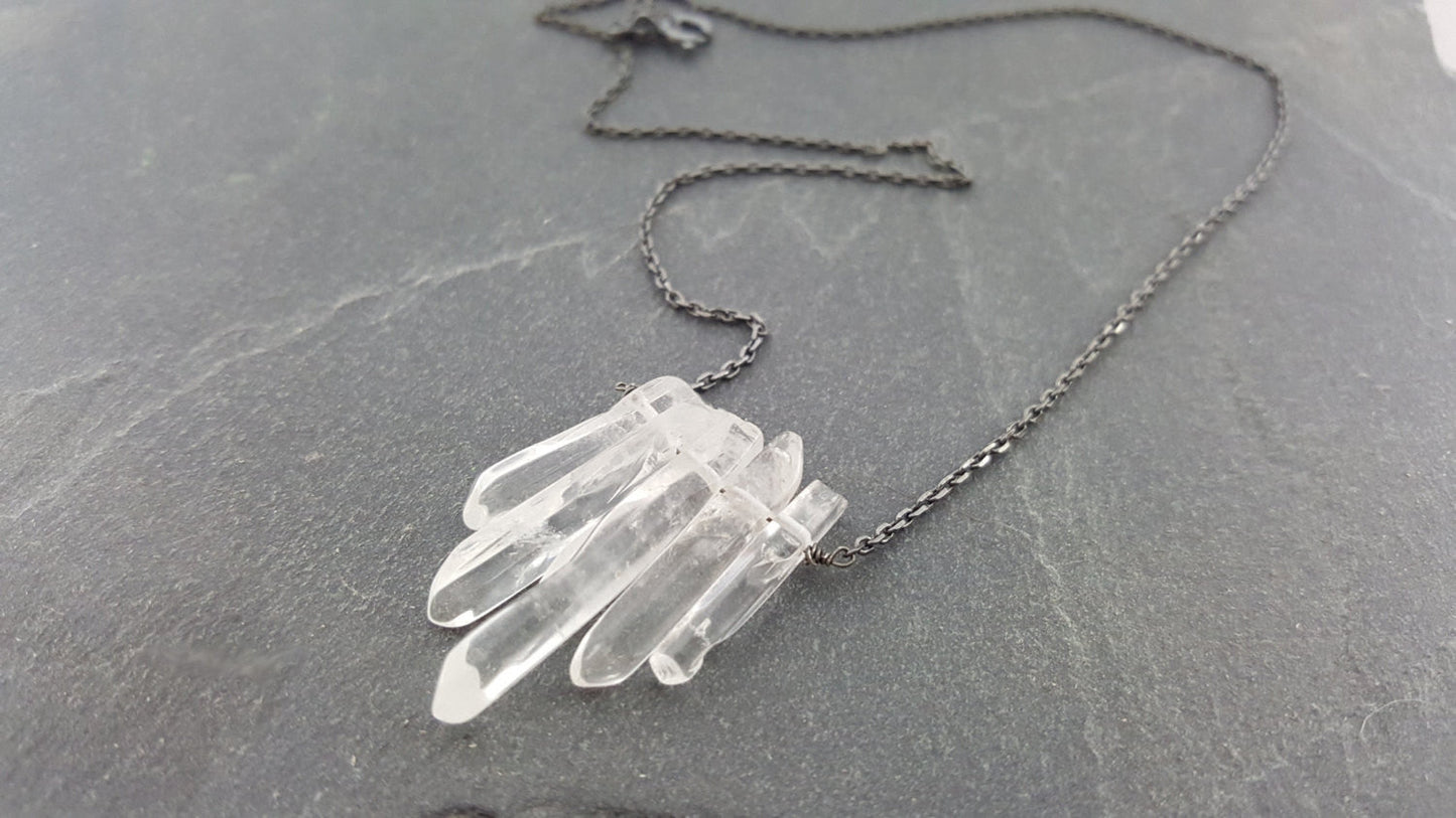 Quartz Dagger Necklace - As Seen on The Vampire Diaries Necklace