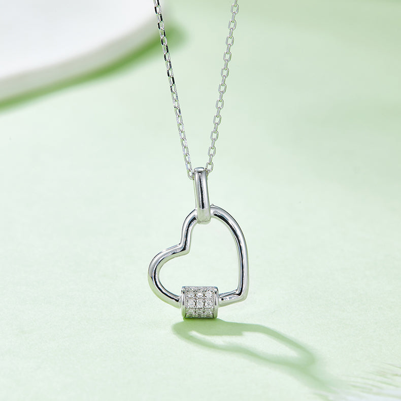 Sparkala™ 925 Sterling Silver Heart Shape Necklace