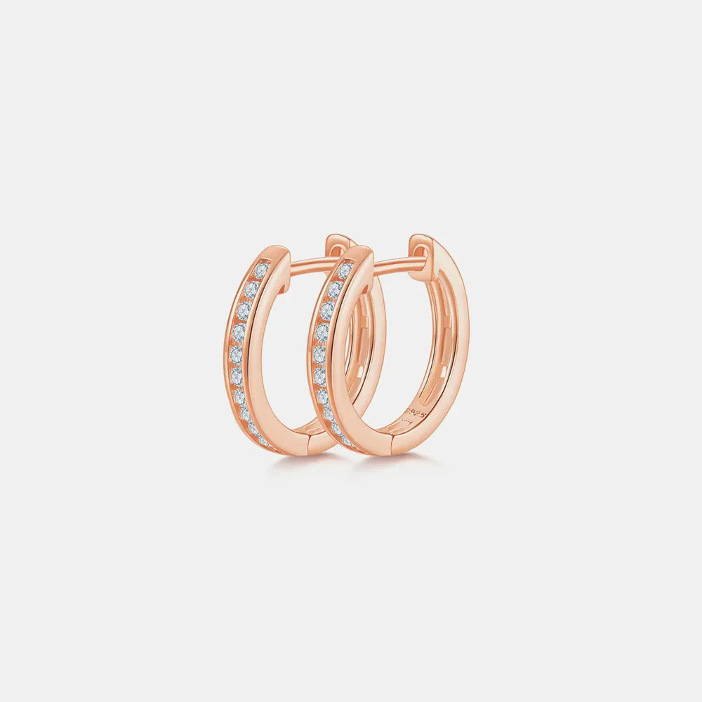 Sparkala™ 925 Sterling Silver Huggie Earrings