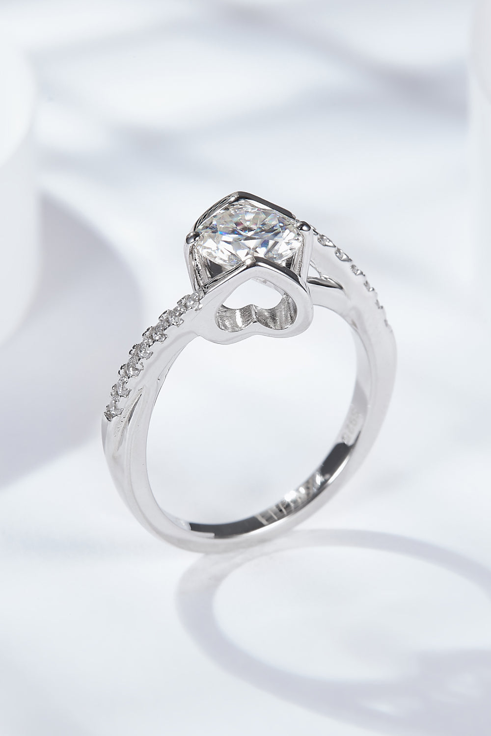 Limitless Love Brilliant Round Cut Sparkala™ Ring (Platinum Over Pure Sterling Silver)