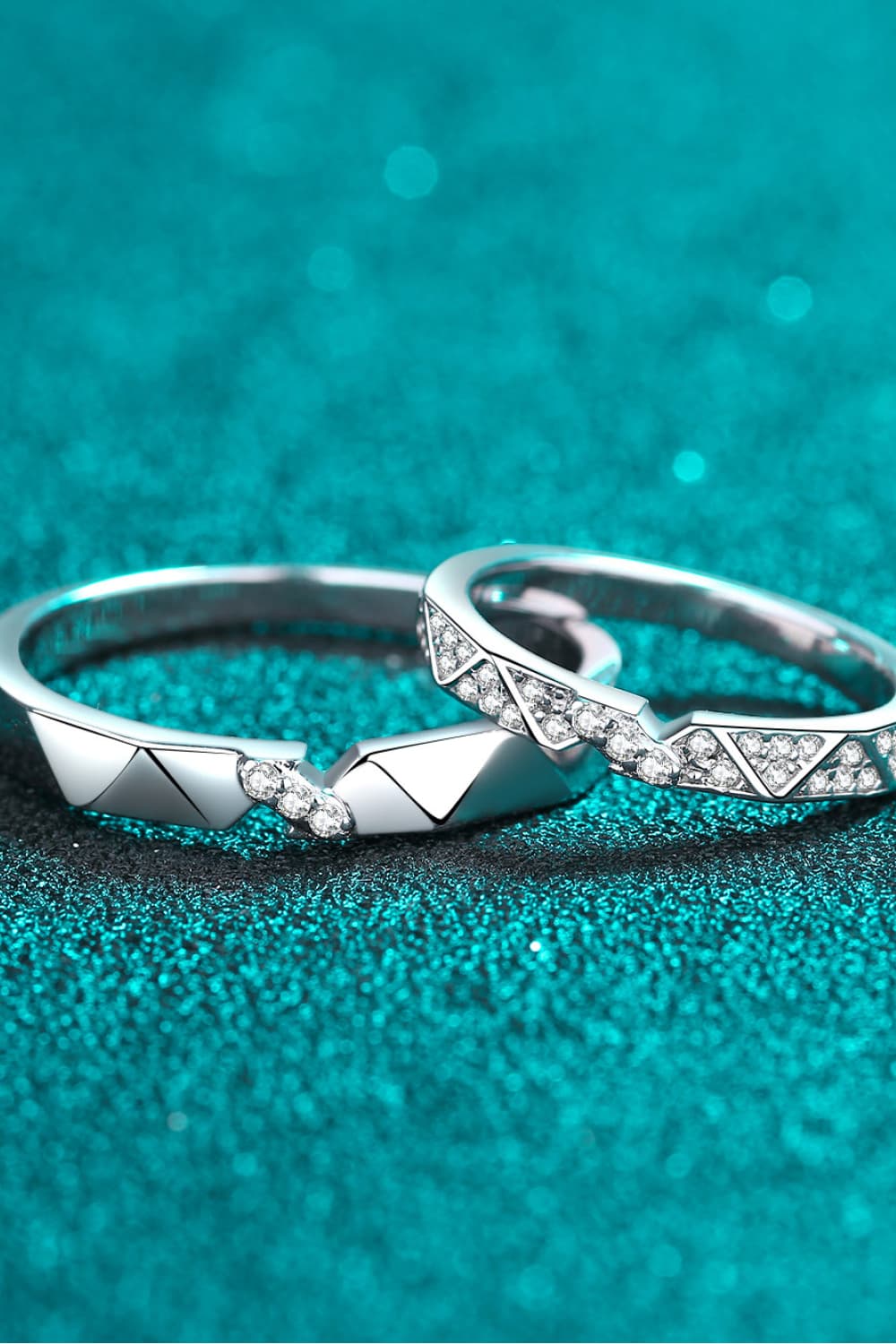 Sparkala™ Minimalist Rhodium-Plated Ring Set