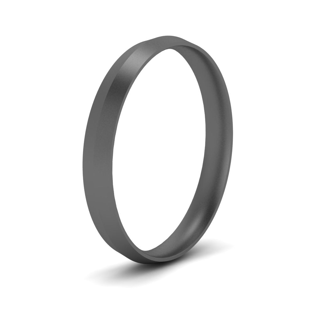 4 mm Comfort Fit Knife Edge Mens Band