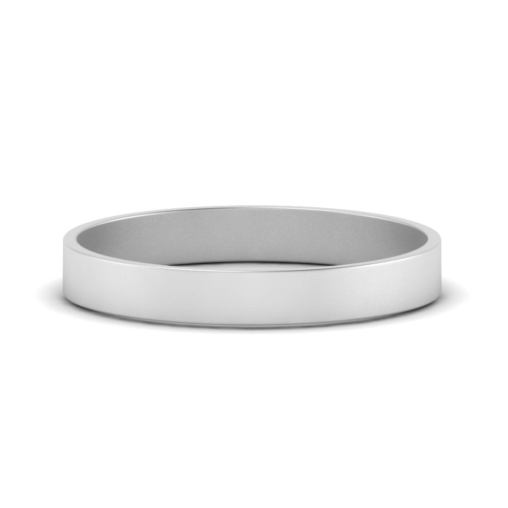 5 mm Flat Gold Wedding Band