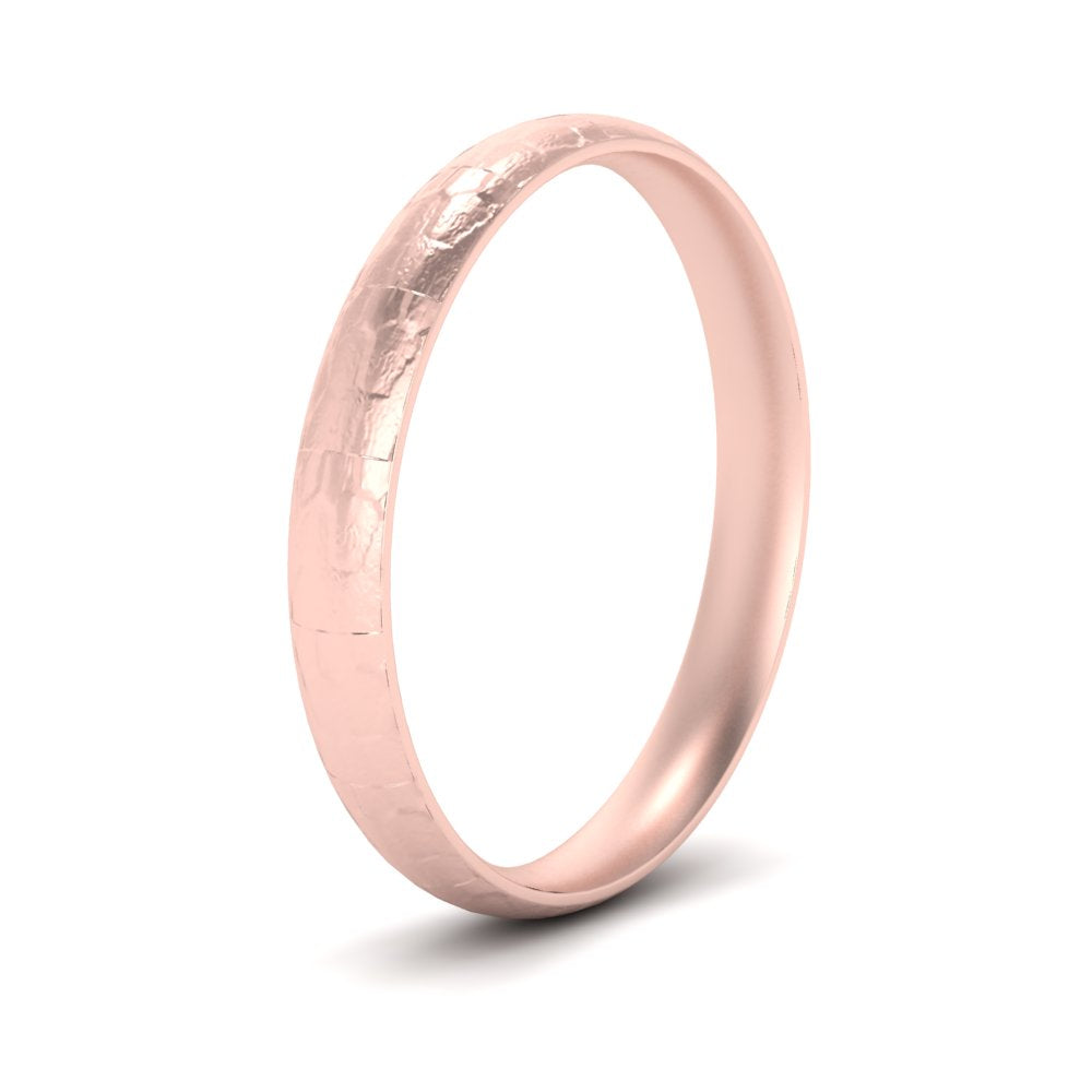 5 Mm Lightweight Rock Texture Mens Wedding Band