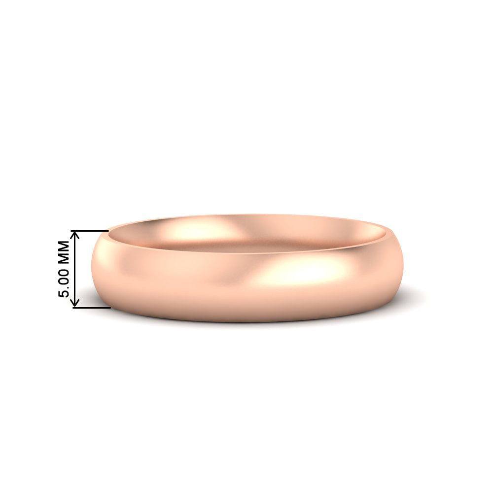 Minimalist 4mm Mens Wedding Band