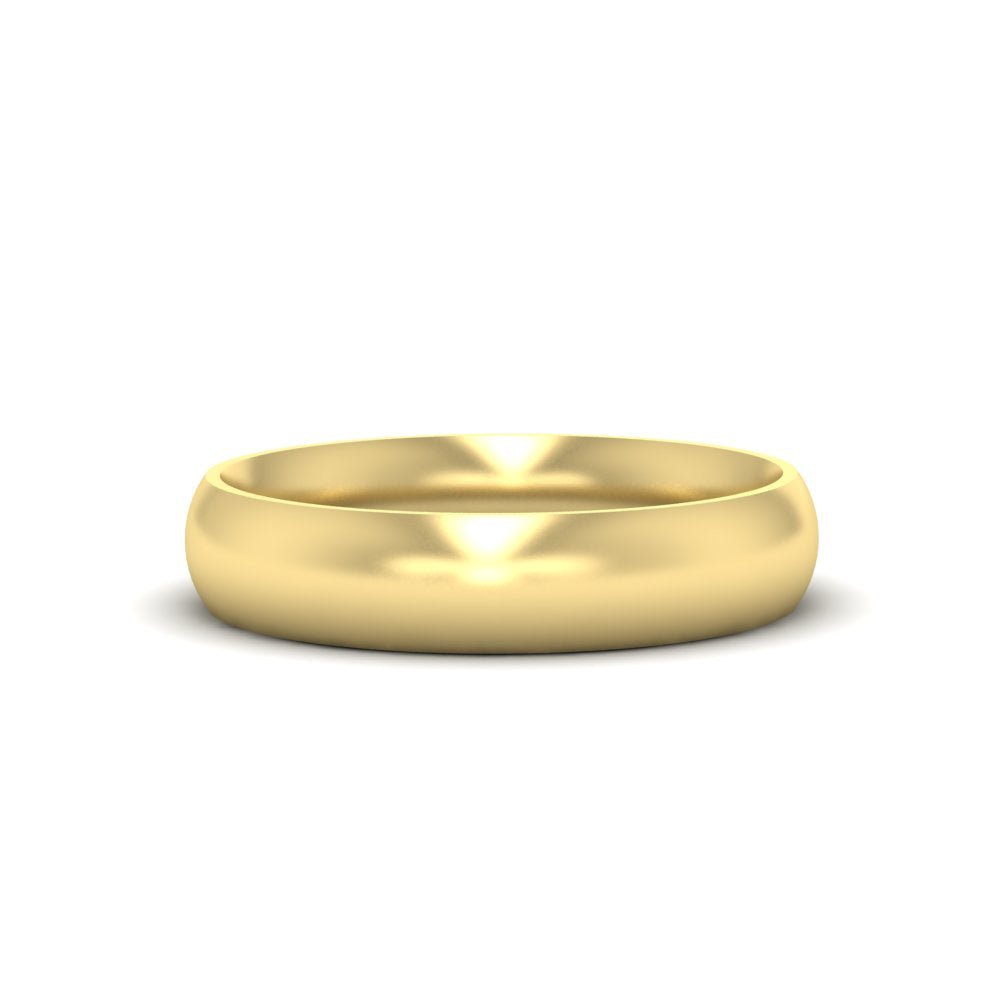 Minimalist 4mm Mens Wedding Band