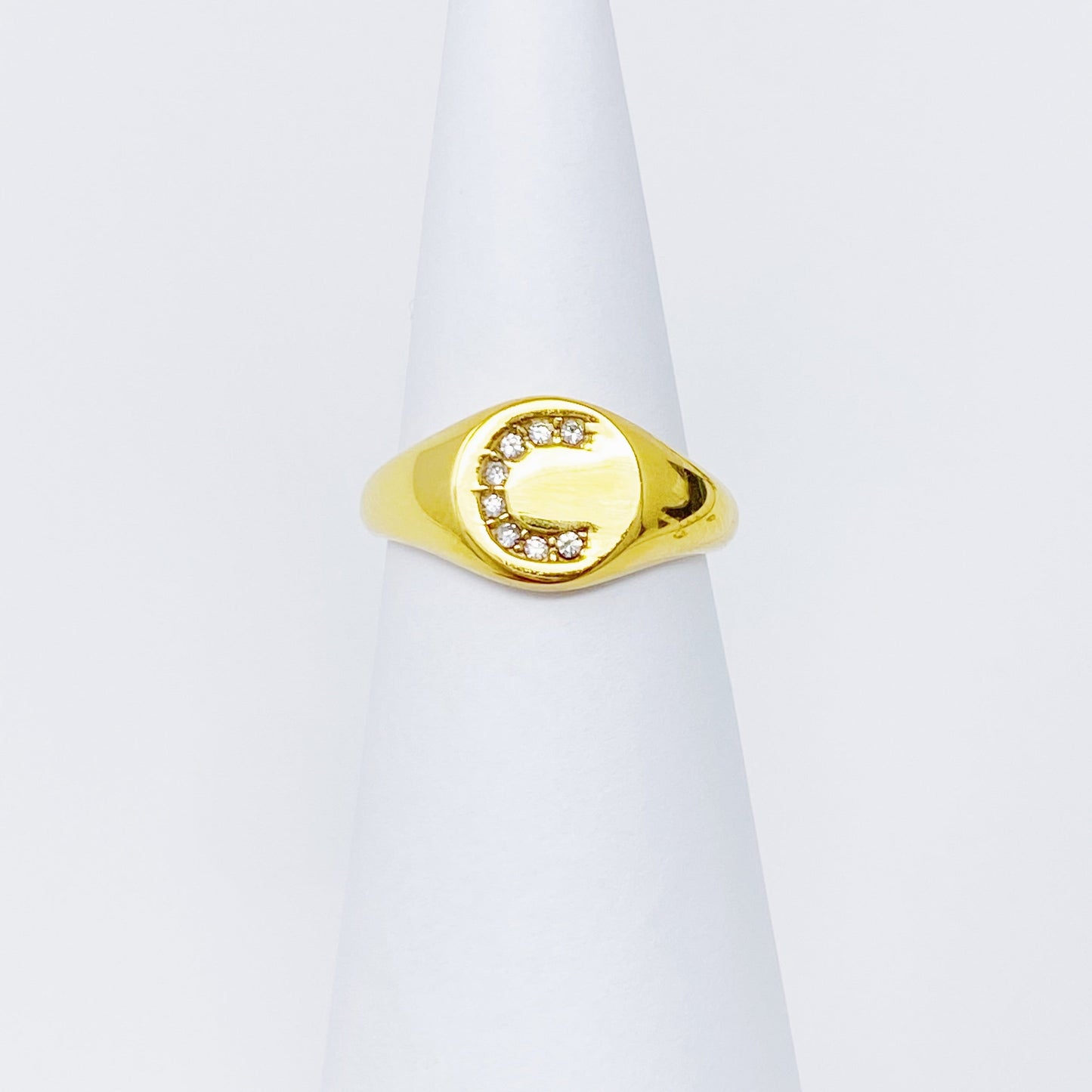 Shine Me Initial Ring
