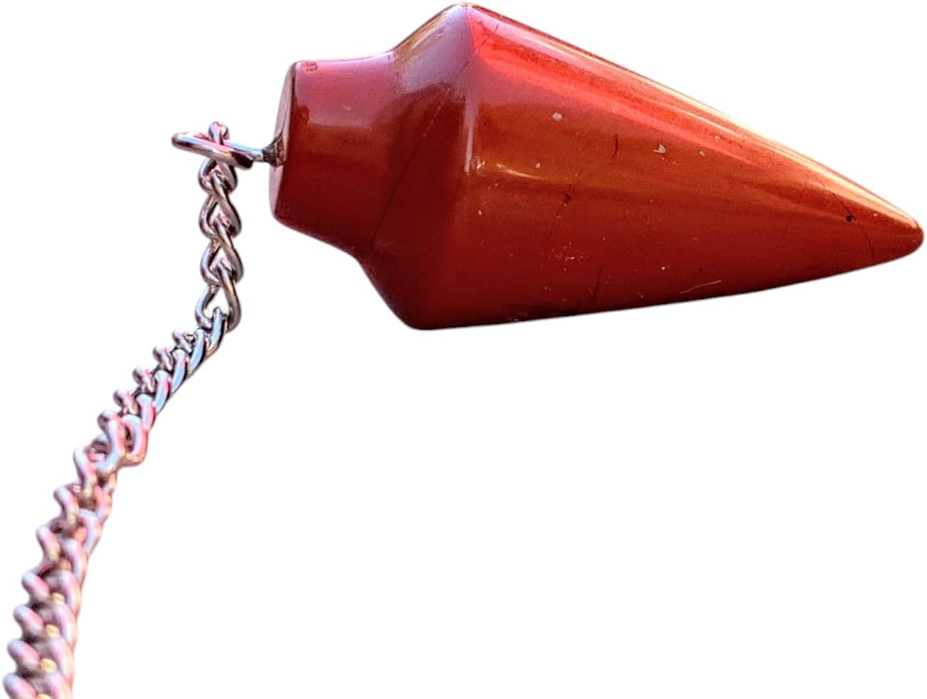 925 Silver Handmade Natural Gemstone Dowsing Pendulum or Pendulum Necklace: Multiple Stones Available