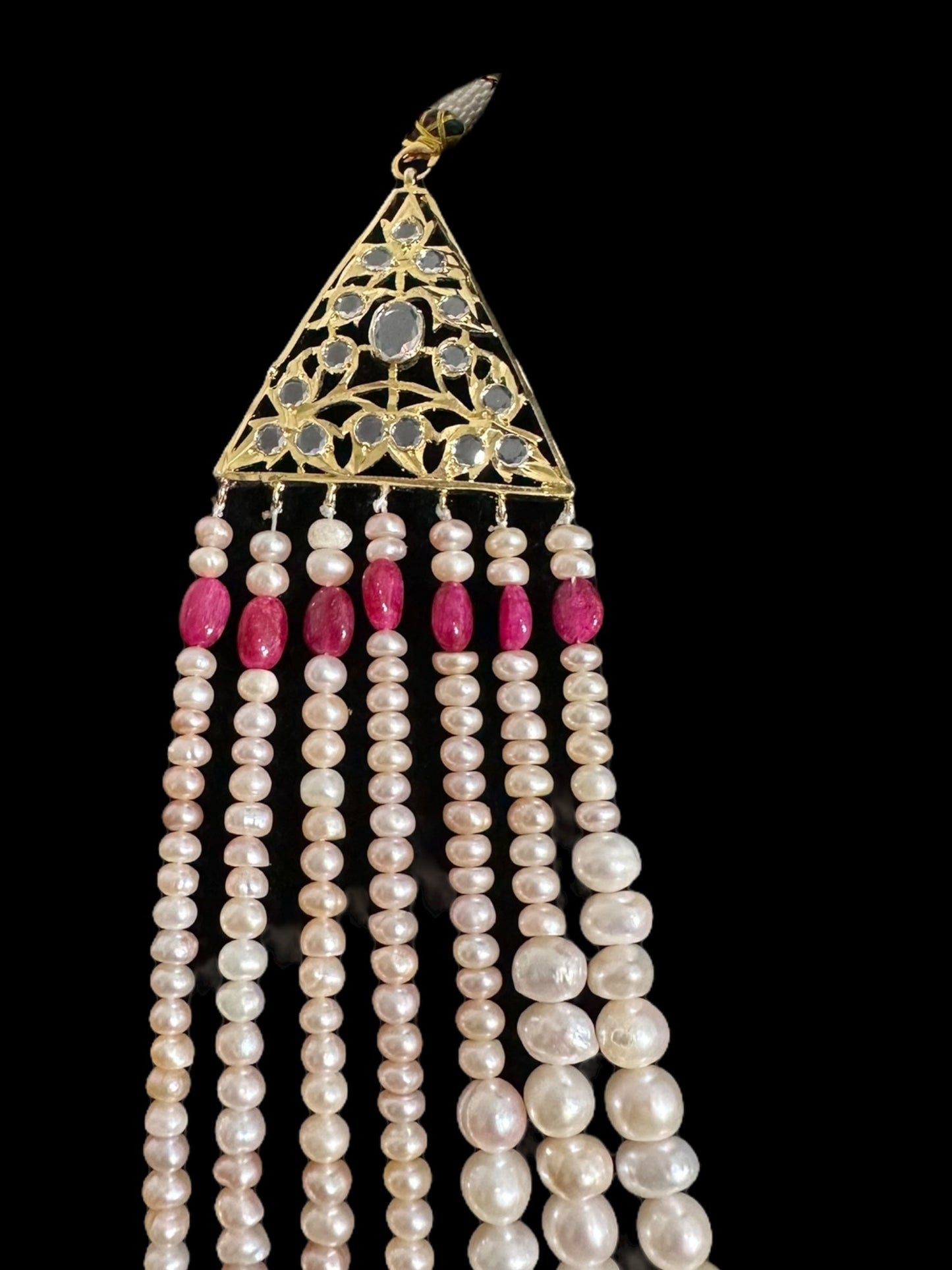 BR497 INSIA BRIDAL SET IN RUBY  ( READY TO SHIP  )