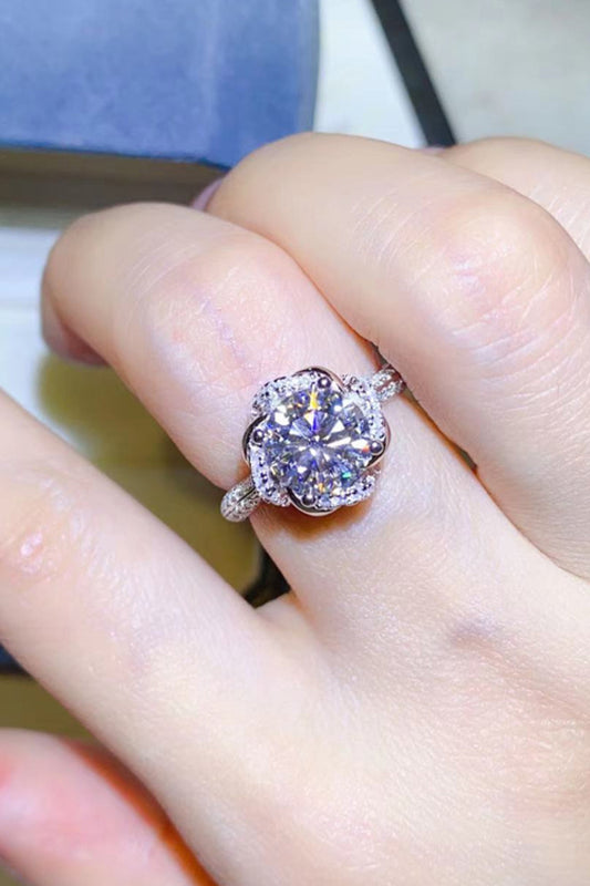 2 Carat Sparkala™ Platinum Over Pure Sterling Silver Ring