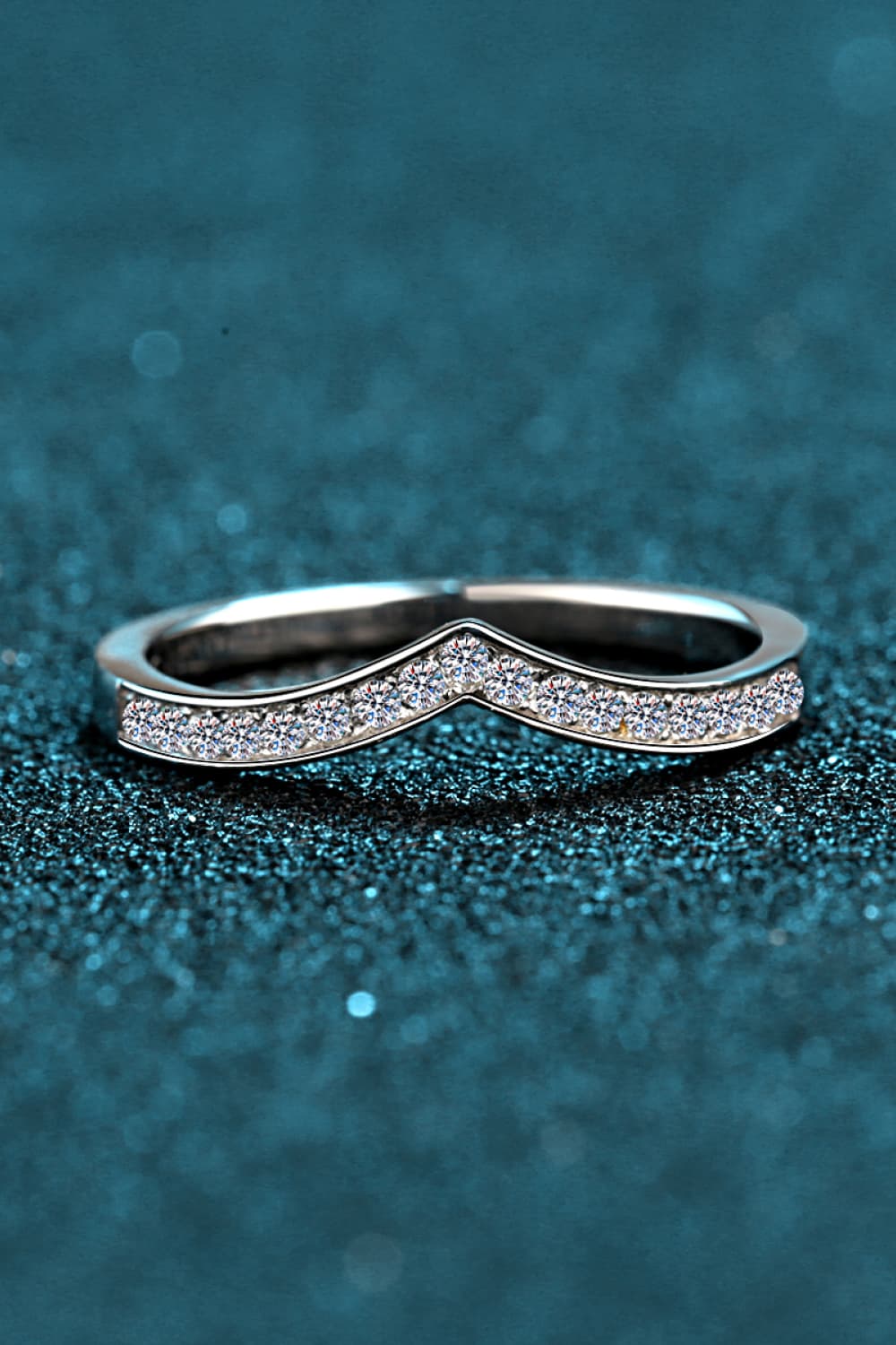 Minimalist Sparkala™ Rhodium-Plated Ring