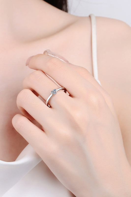 Heart-Shaped Sparkala™ Solitaire Ring