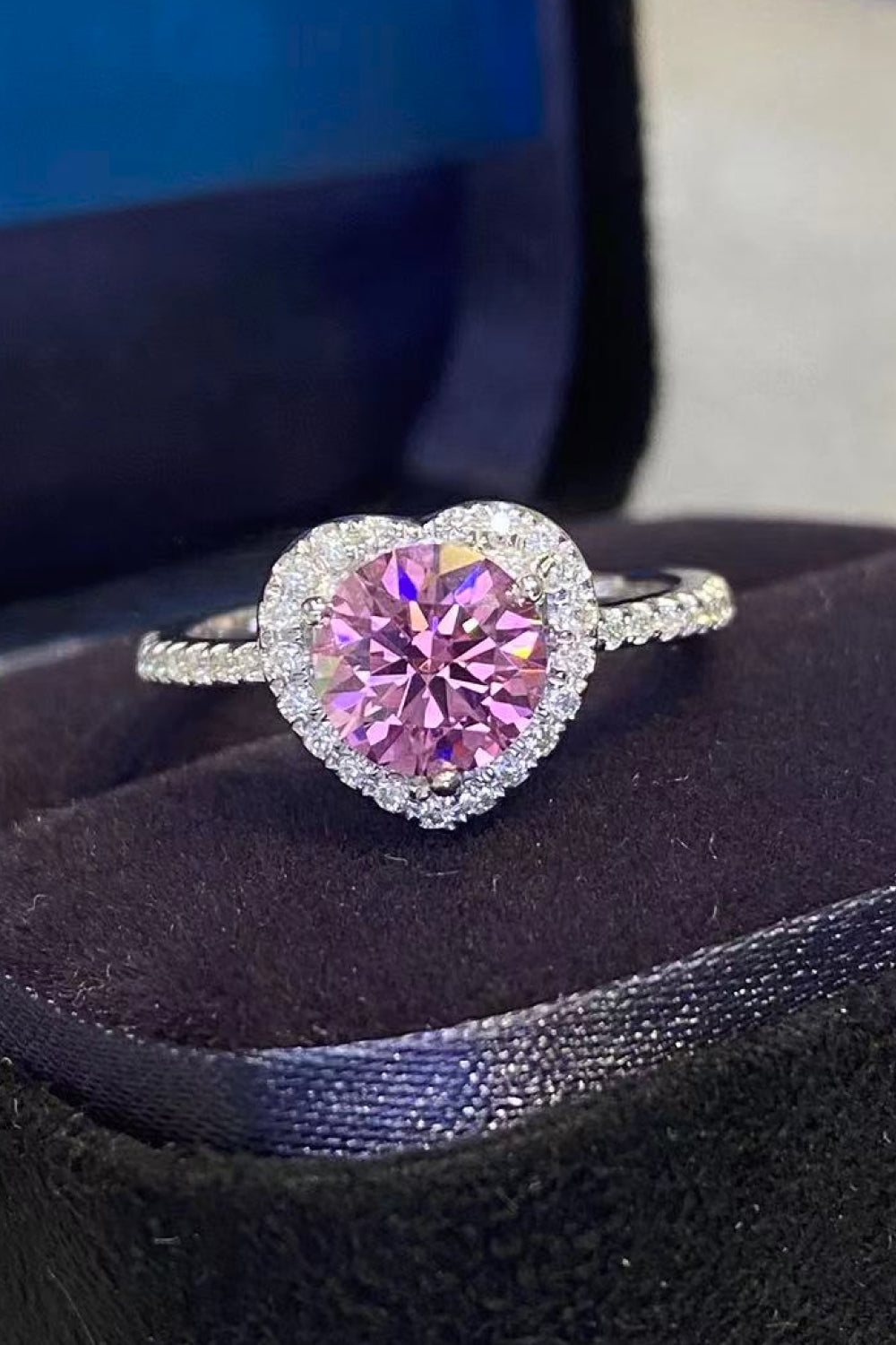 Lifelong Journey 1 Carat Pink Sparkala™ Heart Ring