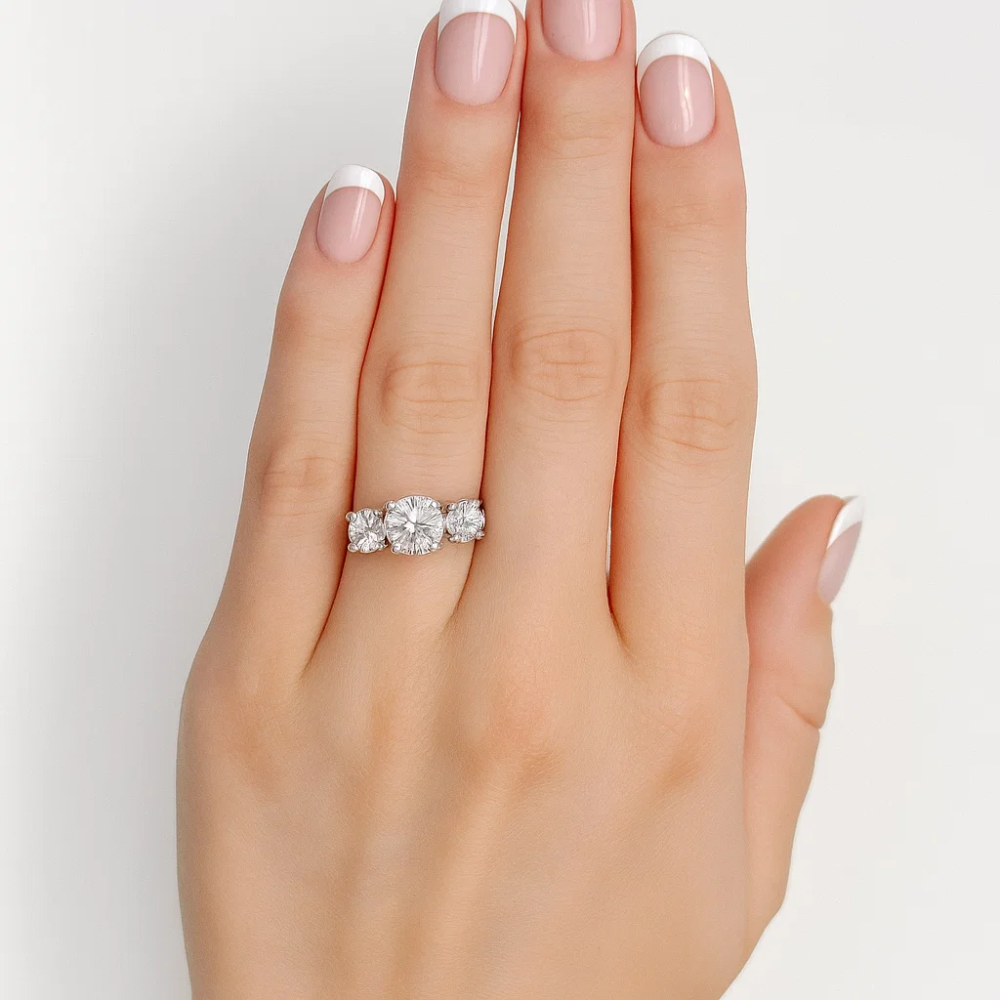 Blair Three Stone Cubic Zirconia Ring