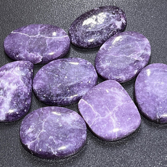 Lilac Lepidolite Cabochons Mixed Shapes And Sizes Bulk Wholesale Jewelry Supply