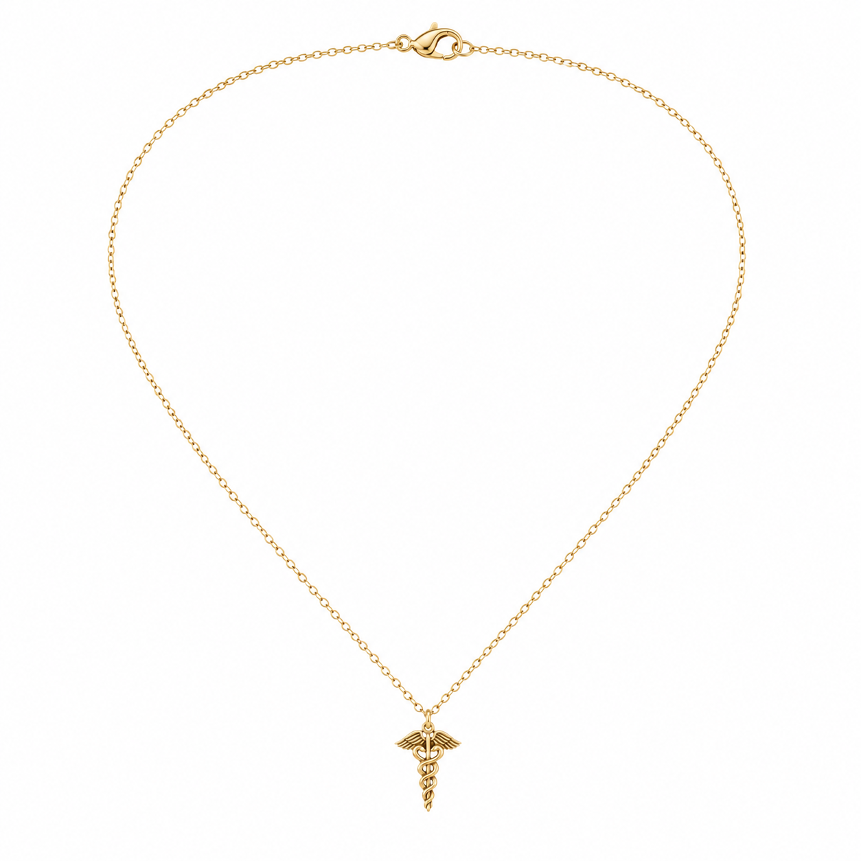 Caduceus Charm Necklace