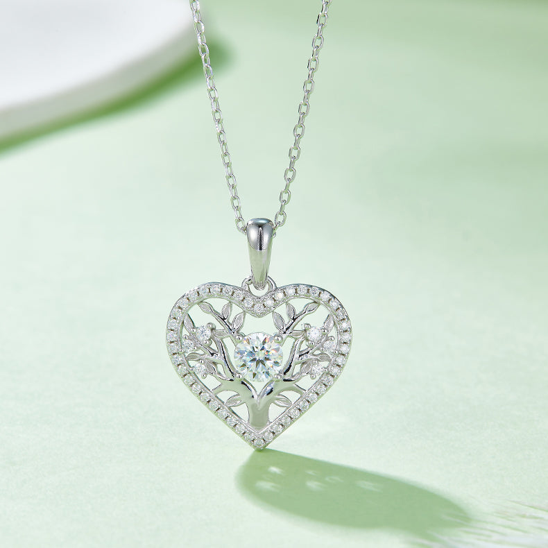 Sparkala™ 925 Sterling Silver Heart Shape Necklace