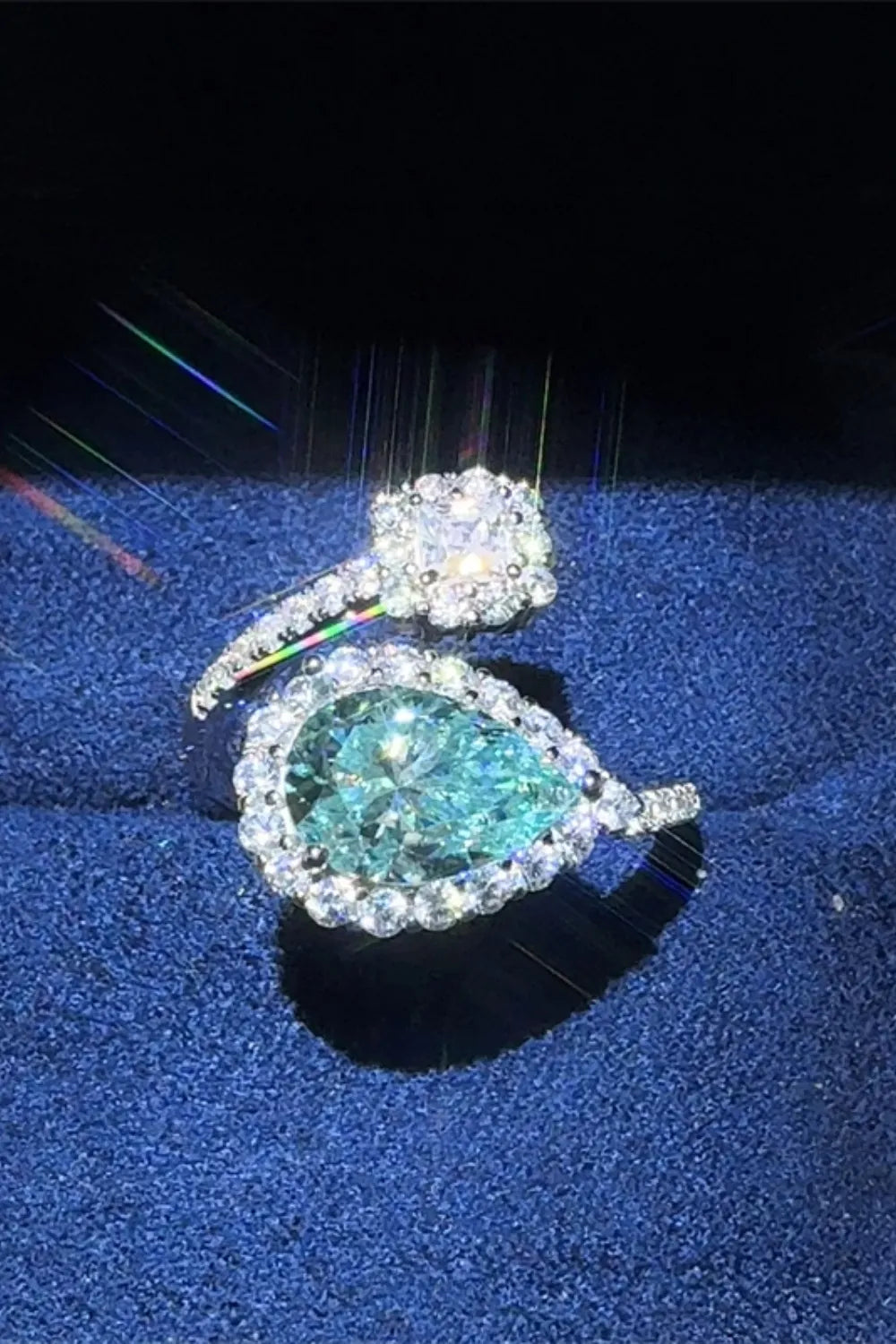 2 Carat Sparkala™ 925 Sterling Silver Bypass Ring