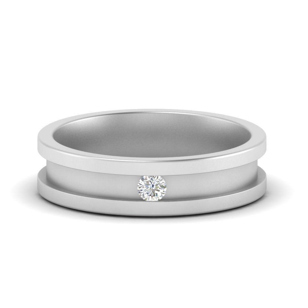 Single Stone Mens Promise Ring