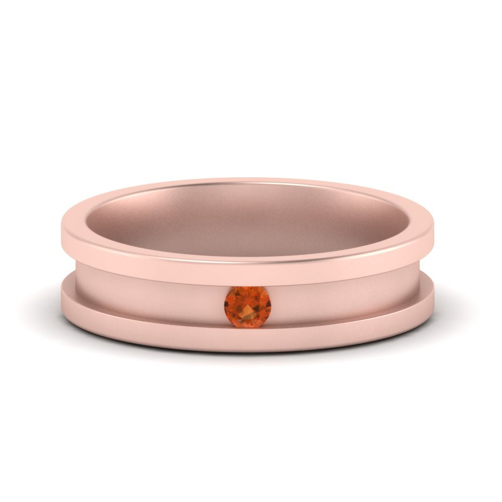 Single Stone Mens Promise Ring