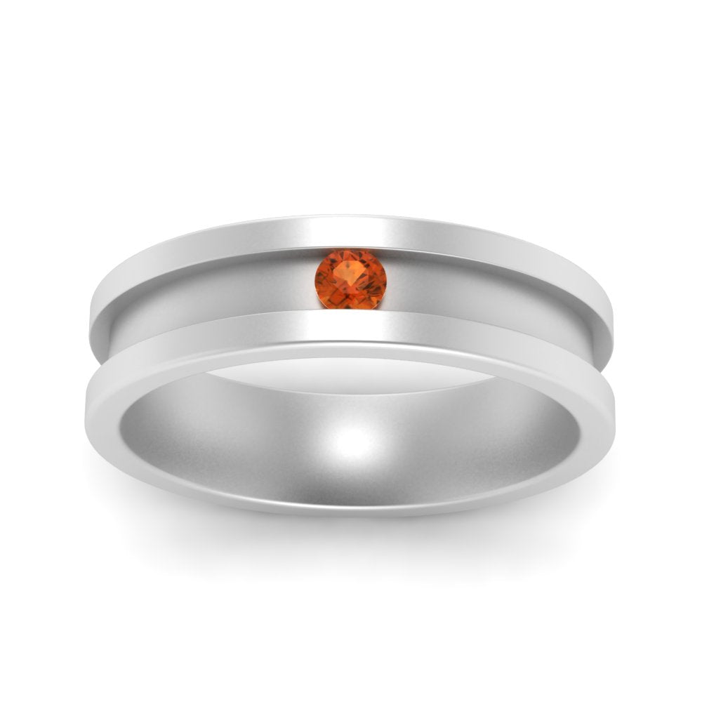 Single Stone Mens Promise Ring