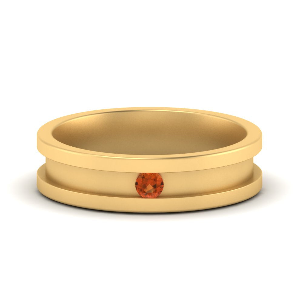 Single Stone Mens Promise Ring