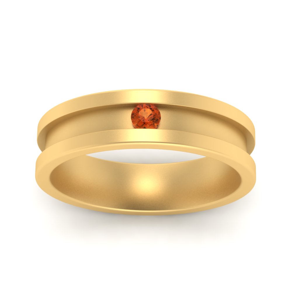 Single Stone Mens Promise Ring