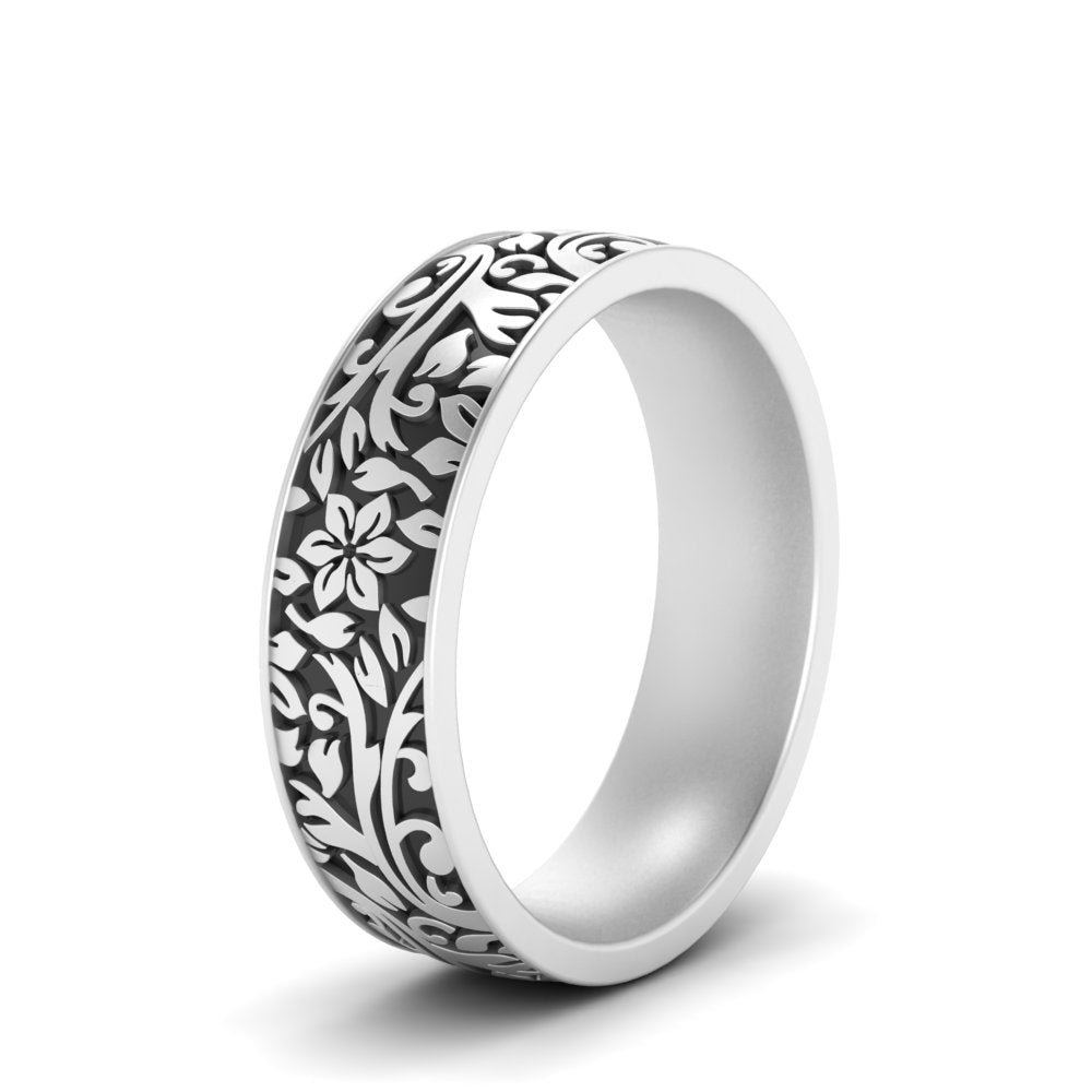 6 mm Mens Nature Inspired Comfort Fit Band