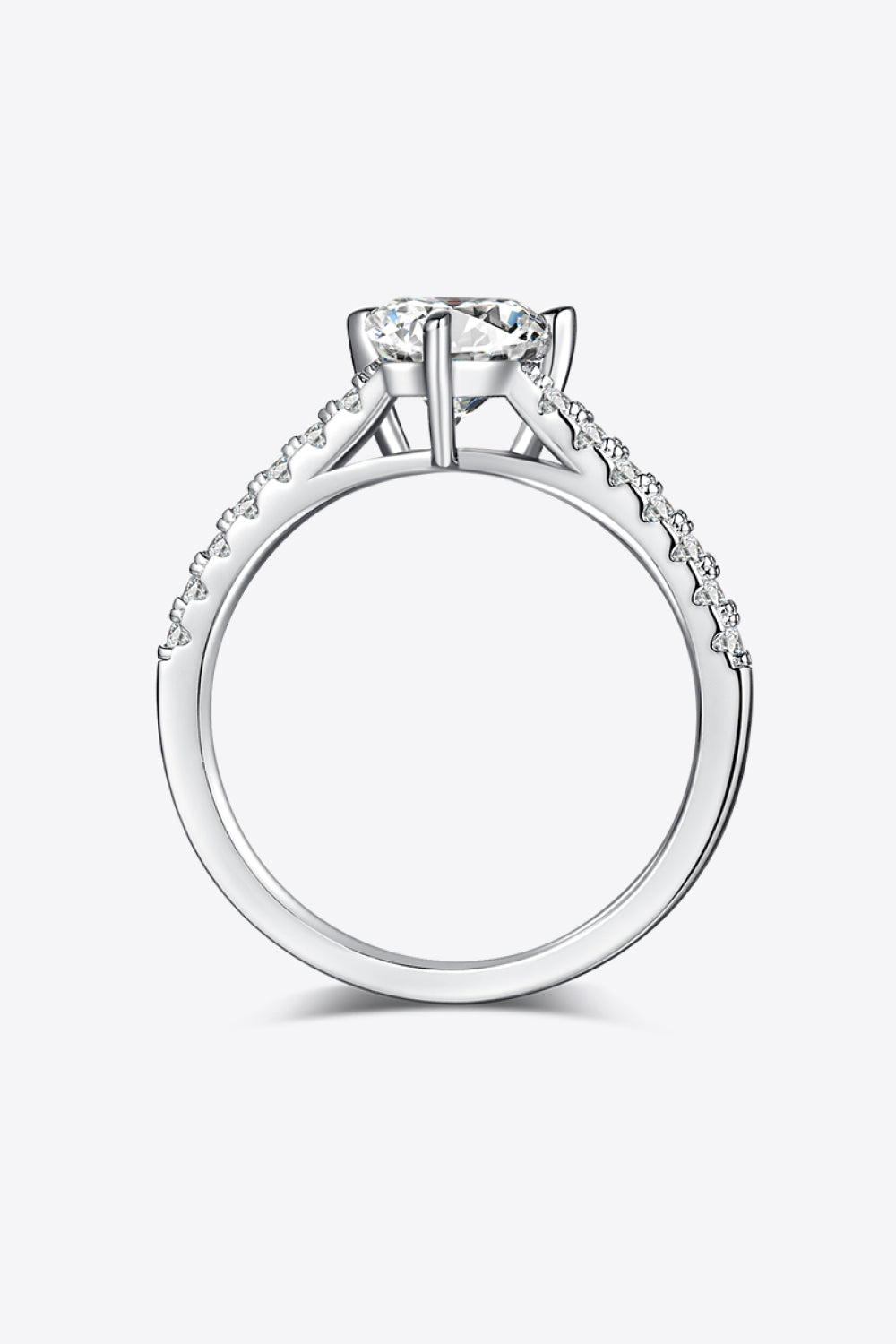 1 Carat Trillion-Cut Sparkala™ Platinum Over Pure Sterling Silver Ring