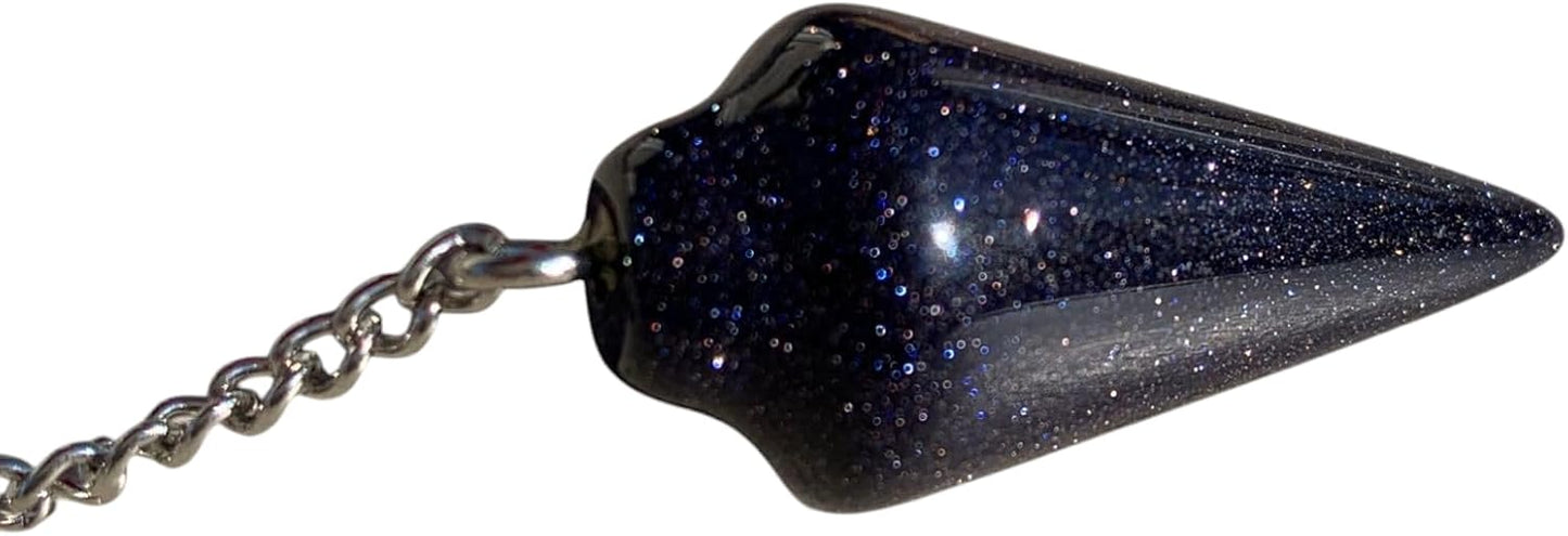 925 Silver Handmade Natural Gemstone Dowsing Pendulum or Pendulum Necklace: Multiple Stones Available