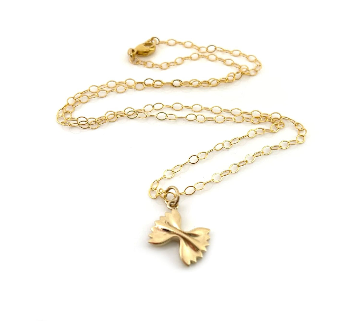 Bowtie Pasta Necklace