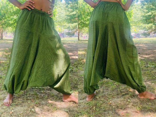 Handmade Cotton Unisex Harem Yoga Pants
