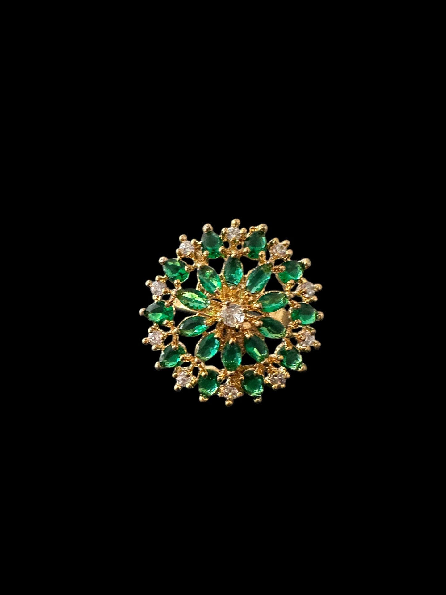 DJR126 Cz polki  ring ( READY TO SHIP)