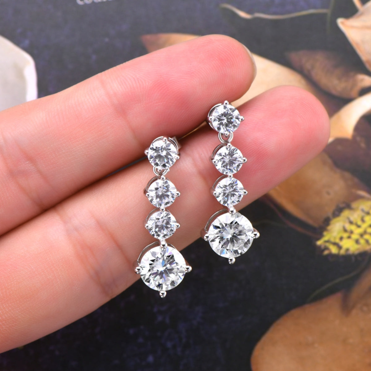 4 Carat Sparkala™ Pure Sterling Silver Earrings