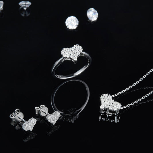 Sparkala™ Pure Sterling Silver Heart Ring