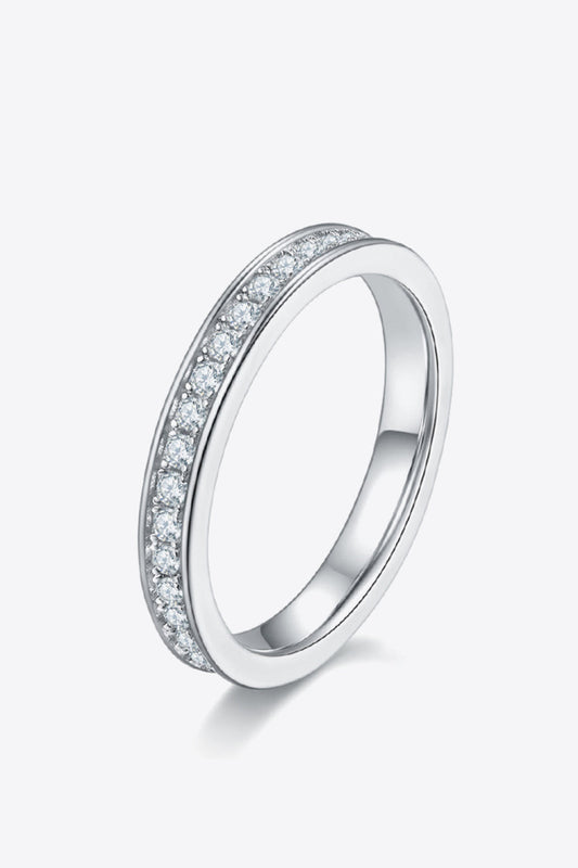 Unexplained Words Sparkala™ Eternity Ring (Platinum Over Pure Sterling Silver)